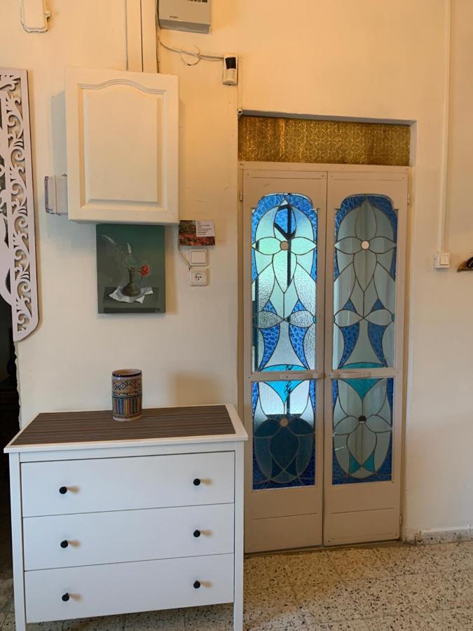 בית האבן העתיק מ-1885 עם מגונית פרטית בחצר Rosh Pinna Eksteriør bilde